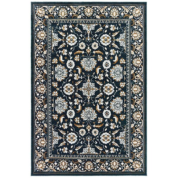 Oriental Weavers 3 ft. 10 in. x 5 ft. 5 in. Bowen Rectangular Area Rug Navy B534L2117165ST - main